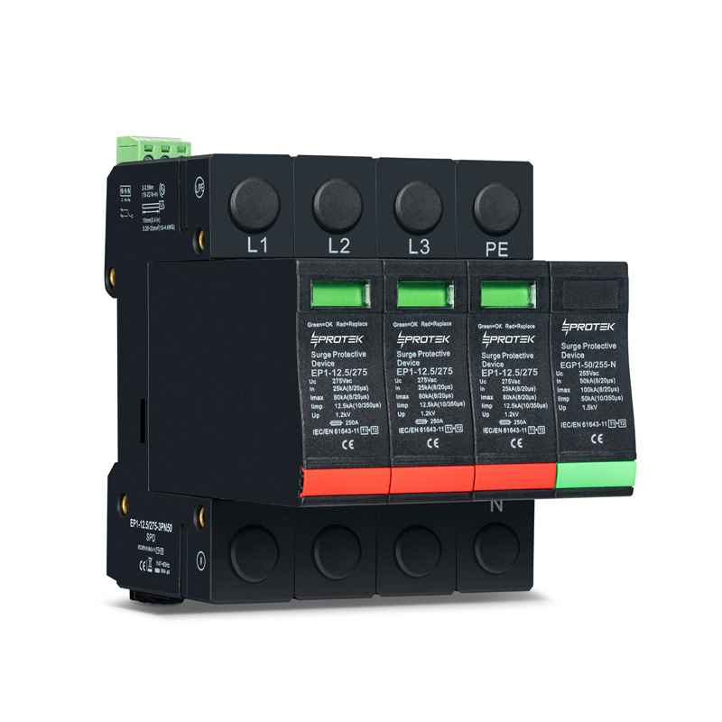 T1+T2 Iimp 12.5kA Imax 80kA - EP1-12.5 Series