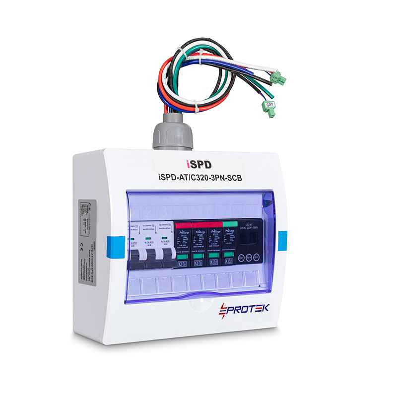 SPD+Power monitor(iSPM)+ Surge circuit breaker (SCB)